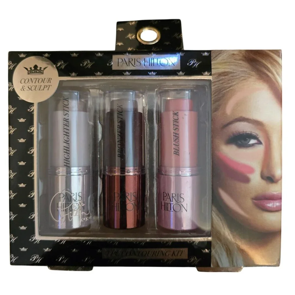Paris Hilton Mascara & Face Makeup Kit With Lengthening Mascara Highlighter Bron